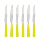 Coffret de 6 couteaux a steak NEWBRIDGE JAUNE TOURNESOL