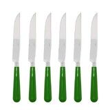 Coffret de 6 couteaux a steak NEWBRIDGE VERT OLIVE