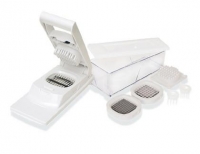 Coupe cubes manuel en ABS avec 3 grilles pour batonnets, cubes & frites
