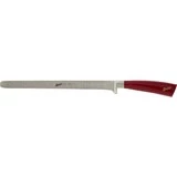 Couteau a Saumon Elegance Rouge 26 Cm - Lame Alveolee