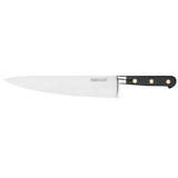 Couteau de cuisine du chef Forge Pro 25 cm manche noir rivets laiton