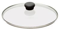 Couvercle en verre 14 cm avec bouton bakelite noire cookway fixe