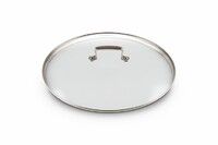 Couvercle en Verre 32 cm cercle inox Les Forgees