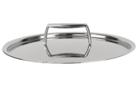 Couvercle inox a anse vissee 16 cm Castelpro