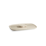 Couvercle pour plat Ultime en ceramique 25x18 cm Blanc Argile