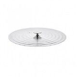 Couvercle universel pour poele en inox avec pontet inox o 32 cm