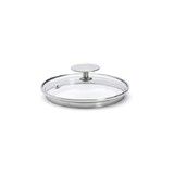 Couvercle en verre pontet inox a cerclage profond Alchimy o 14 cm