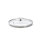 Couvercle en verre pontet inox a cerclage profond Alchimy o 20 cm