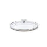 Couvercle en verre pontet inox a cerclage profond Alchimy o 24 cm