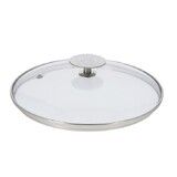 Couvercle en verre pontet inox o 20 cm
