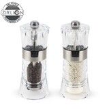 Ensemble Moulin a poivre et a sel humide Oslo Duo inox 14 cm Mecanisme Zirlion