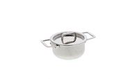 Faitout mini 12 cm 2 anses avec couvercle inox Castelpro 5 ply