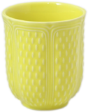 Gobelet a The en Faience Jaune Citron