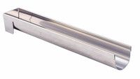 Gouttiere a buche ronde fine demontable petit modele en inox 30 x 4 cm