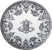 Grand plat Monogrammes LES DEPAREILLEES