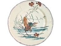 Assiette Dessert 23.2 cm Martin Pecheur GRANDS OISEAUX