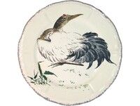 Assiette Plate 26.3 cm Grue Cendree GRANDS OISEAUX