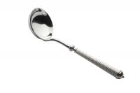 Louche a creme CABLE haut argentee