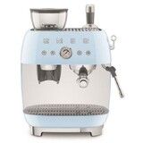 Machine a cafe combinee avec expresso broyeur Vintage Annees 50 Bleu Azur