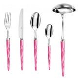 Menagere de 49 pieces Tang fuchsia sans ecrin