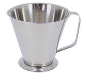 Mesure inox graduee a pied & poignee 1l
