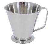Mesure inox graduee a pied & poignee 1l