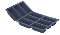 Plaque souple antiadhesive de  9 portions cake Moulflex noir