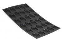 Plaque souple antiadhesive de 30 mini-madeleines Moulflex noir