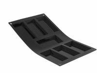 Plaque souple antiadhesive de 7 grands financiers Moulflex noir