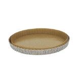 Moule a tarte rond en inox perfore Air System® a fond demontable o 24 x 2.5 cm a