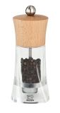 Moulin a Poivre Manuel 14 cm en Acrylique et Bois Naturel OLERON