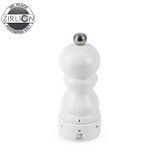 Moulin a Sel Manuel 12 cm en Bois Laque Blanc PARIS U'SELECT Mecanisme Zirlion