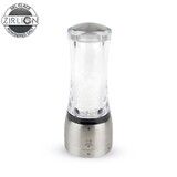 Moulin a Sel Manuel 16 cm en Acrylique Transparent / Inox DAMAN Mecanisme Zirlio