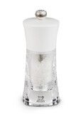 Moulin a Sel Manuel 14 cm en Acrylique Blanc Mat OLERON