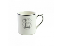 Mug L FILET MANGANESE MONOGRAMME