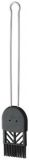 Pinceau patissier poignee inox brosse en silicone alimentaire 4.5 cm
