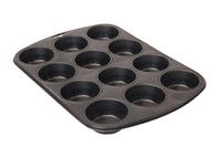 Plaque de 12 muffins o 5/8 cm en acier antiadhesif