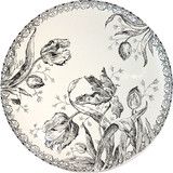 Plat a gateaux TULIPES NOIRES