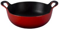 Plat Balti En fonte emaillee 24 cm Cerise