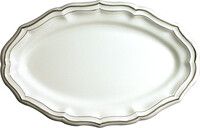 Plat ovale FILET TAUPE