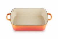 Plat rectangulaire en fonte emaillee 37 cm Volcanique
