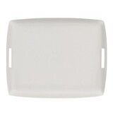 Plateau Acrylique 19 x 13 cm Lin Blanc