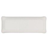 Plateau Acrylique 37 x 13 cm Lin Blanc