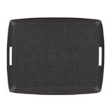 Plateau Acrylique 54 X 43 cm avec anses interieures Lin Gris