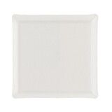 Plateau Acrylique Carre 36 x 36 cm Lin Blanc