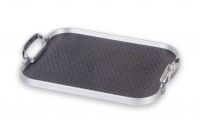 Plateau black/Silver Picots 'Rubber Grip' XS 35 x 28 cm