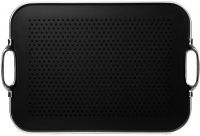 Plateau black/Silver Picots 'Rubber Grip' grand modele 51 x 35 cm