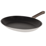 Poele Ovale 35 Cm Mutine Fixe Exceliss - Poignee Bakelite Taupe