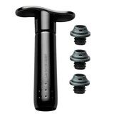 Pompe a vin Noire avec 3 bouchons WA 137