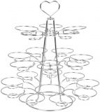 Presentoir 21 Cupcakes Fil inox